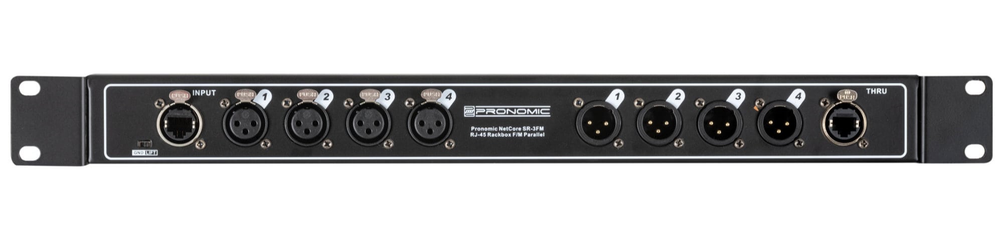 Boîtier Rack Multicœur Pronomic NetCore SR-3FM - 8 XLR, 2 RJ45